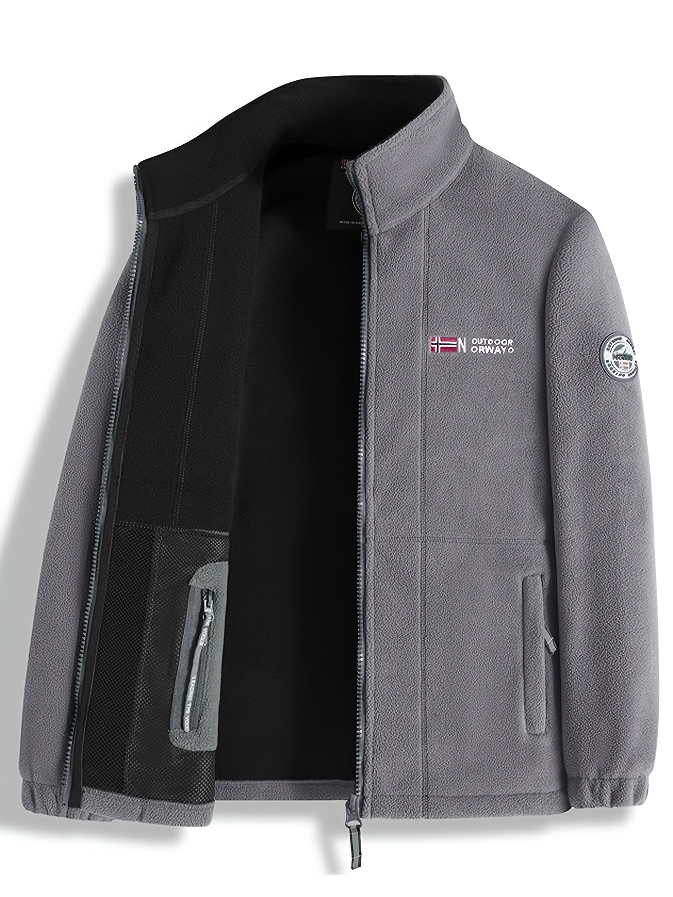 Men’s Full-Zip Stand Collar Jacket
