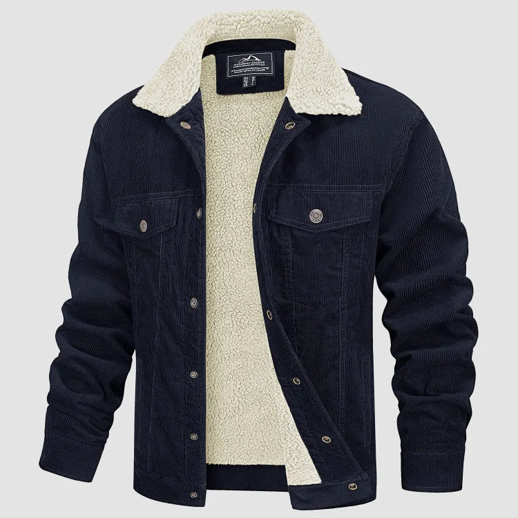 Men’s Textured Collar Short Jacket
