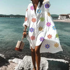 Women’s Oversized Long Sleeve Shirt Dress
