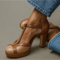 Women's T-Strap Platform Heels