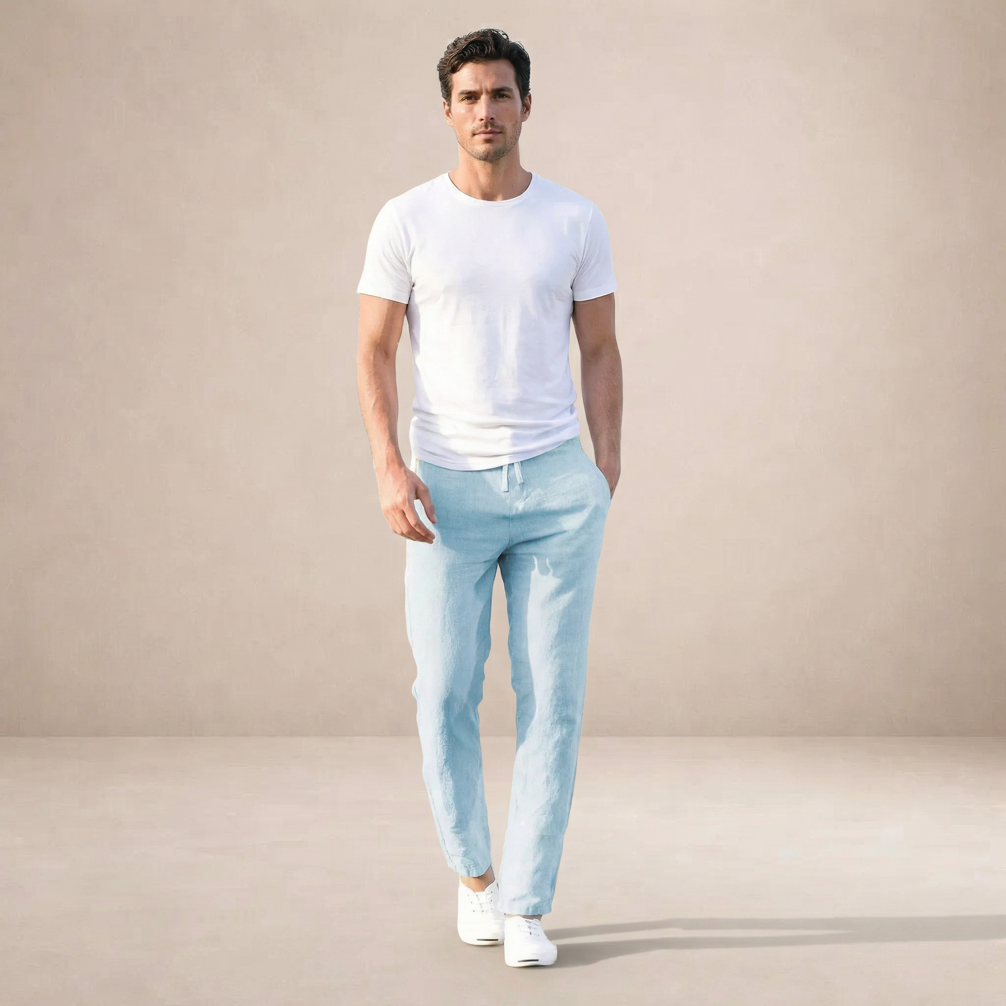 Men's Tapered Fit Casual Trousers