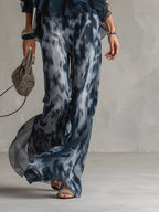 Women's Ruffled Halter Pant Set