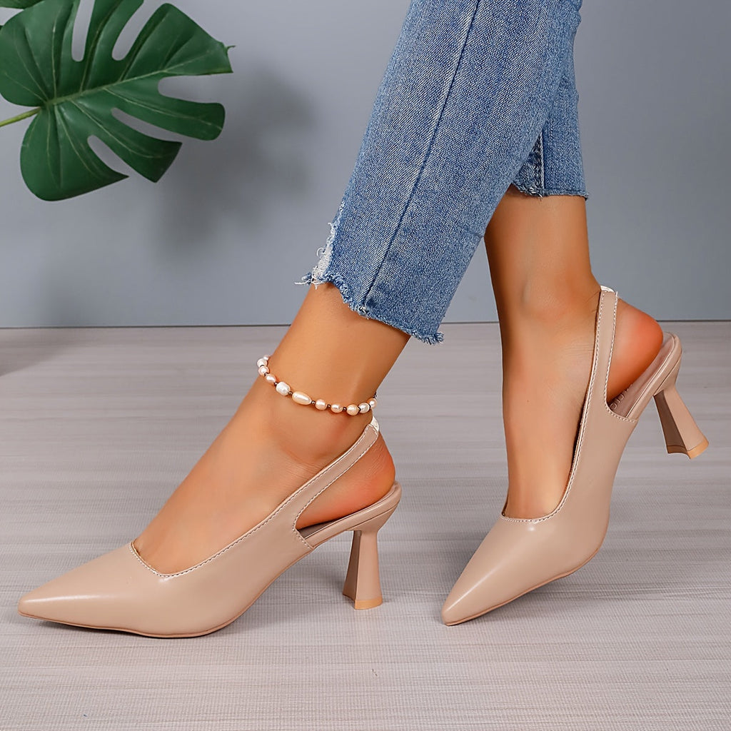 Women’s Slingback Heels with Pointed Toe