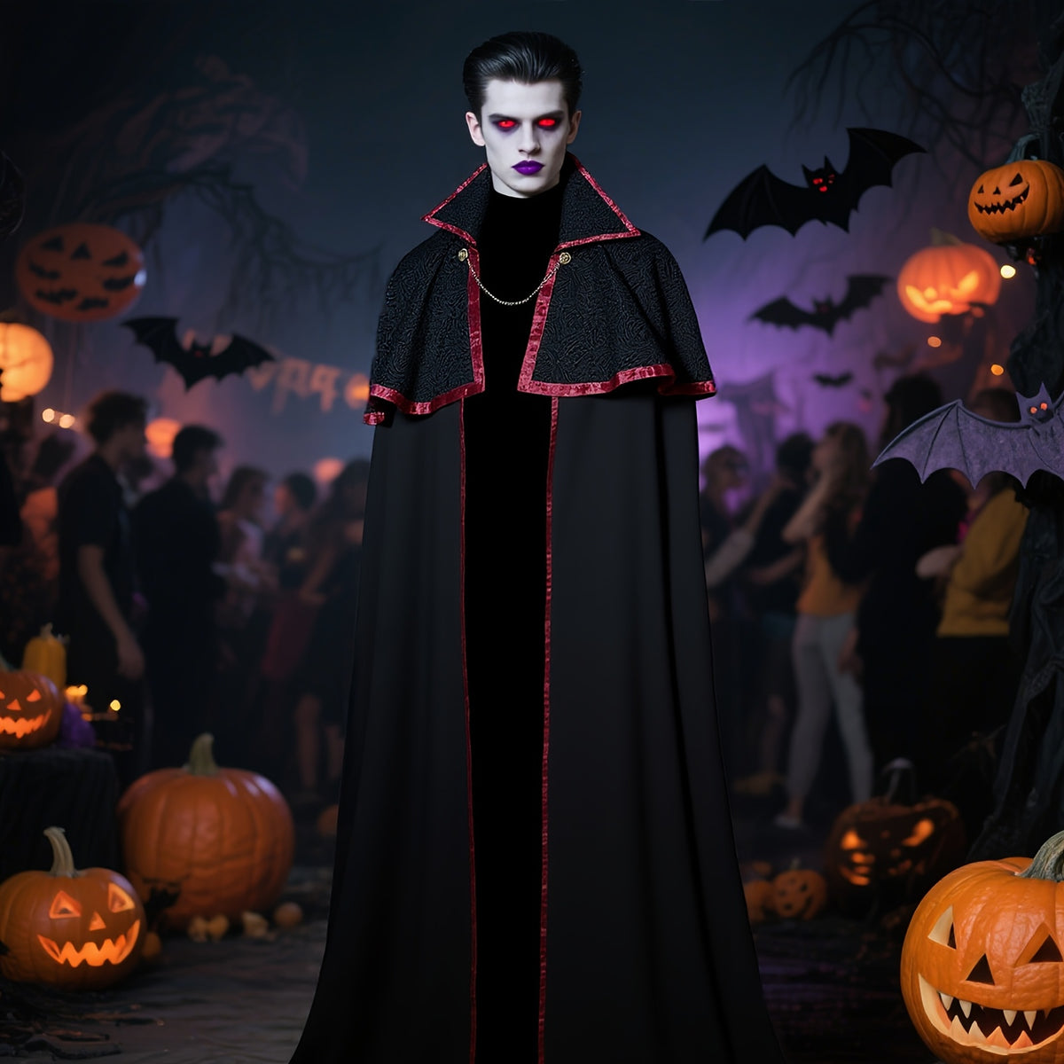 Men’s Halloween Vampire Costume Cape