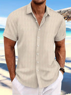 Men’s Textured Button Resort Shirt