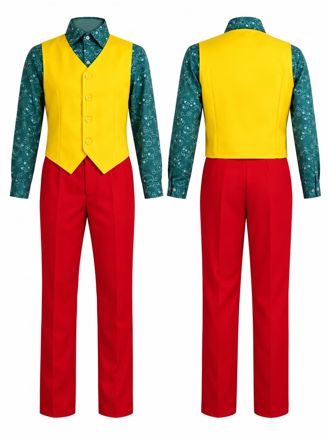 Men’s Halloween Joker Costume Suit