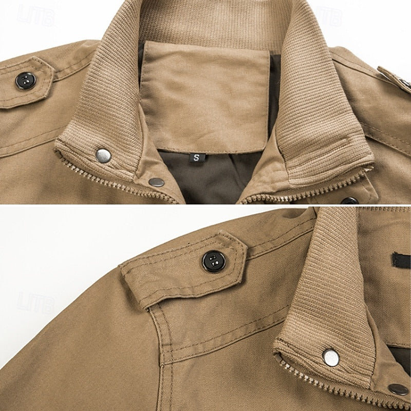 Men’s Utility Jacket with Flap Pockets