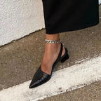 Women’s Pointed Toe Slingback Block Heels