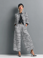 Women's Tweed Pantsuit Set