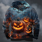 Men's Halloween Pumpkin Graphic Hoodie