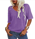 Women's Relaxed V Neck Top