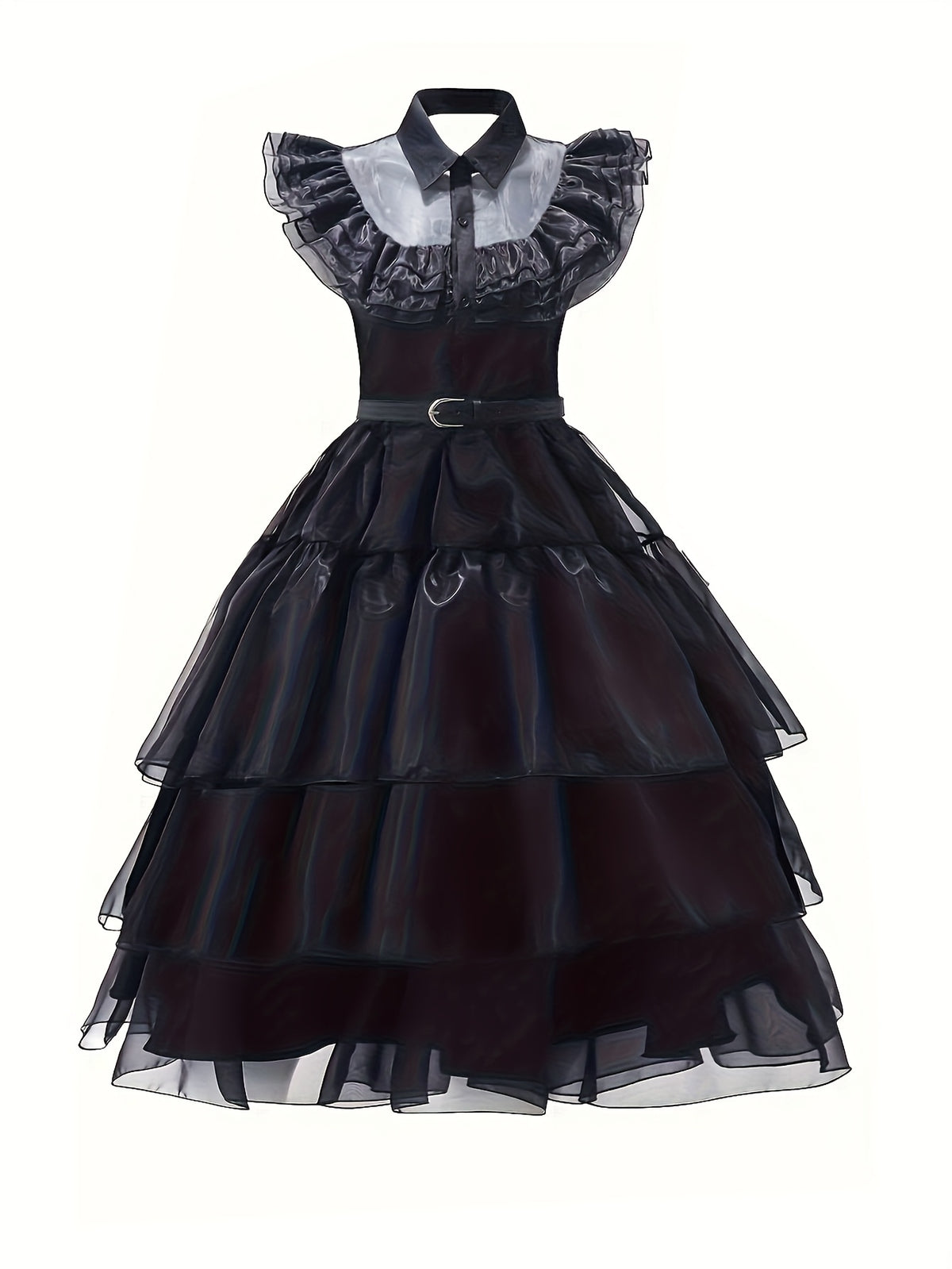 Women’s Halloween Wednesday Costume Dress Set