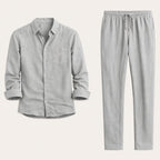 Men’s Shirt and Drawstring Pant Set