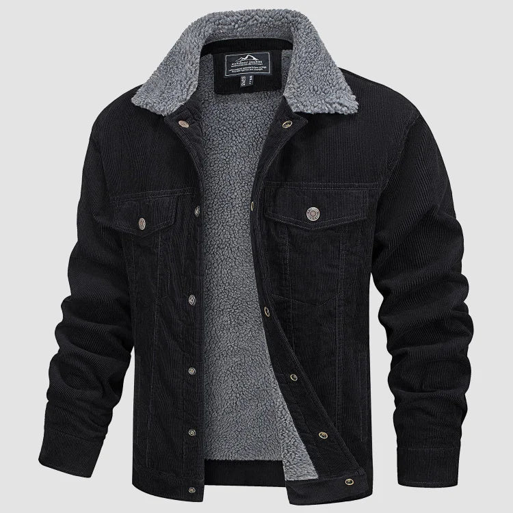 Men’s Textured Collar Short Jacket