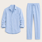 Men’s Shirt and Drawstring Pant Set