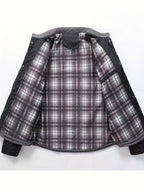 Men’s Quilted Jacket with Contrast Yoke