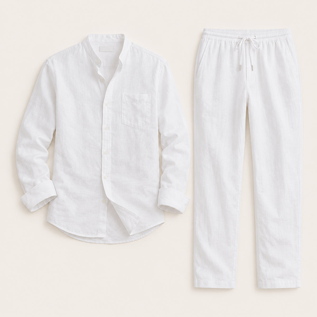 Men’s Shirt and Drawstring Pant Set
