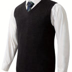 Men’s Black V-Neck Sweater Vest