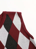 Men’s Stylish Argyle Sweater Vest