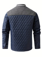 Men’s Quilted Jacket with Contrast Yoke