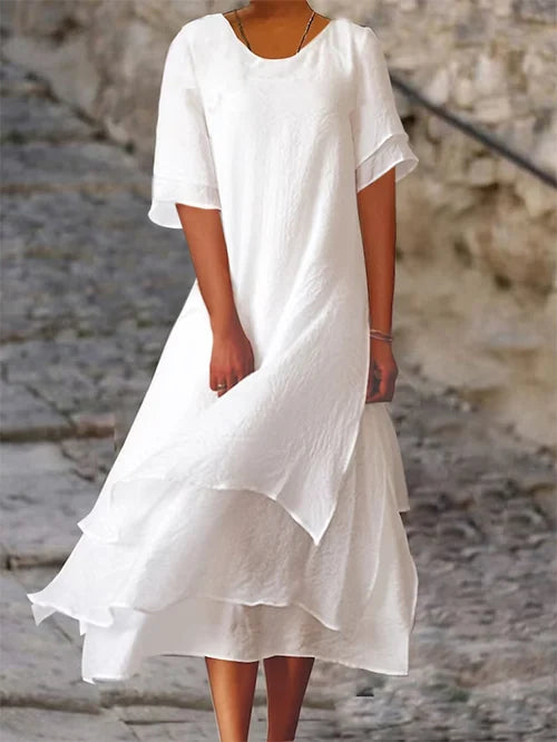 Women’s Layered Flowing Midi Dress