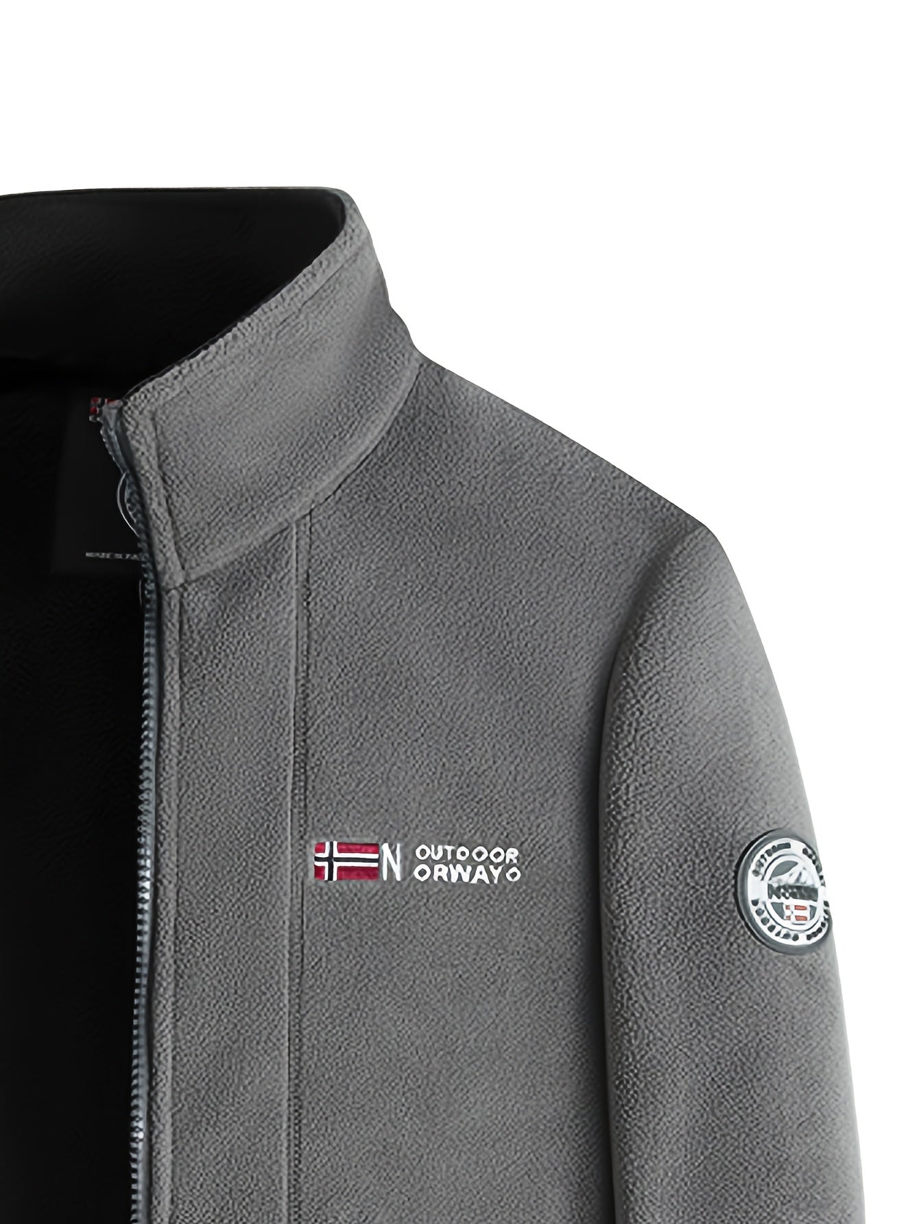 Men’s Full-Zip Stand Collar Jacket