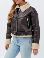 Women’s Cropped Aviator Jacket