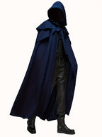 Men’s Halloween Hooded Dark Villain Cape