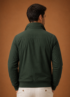 Men's Bomber Jacket with Stand Collar
