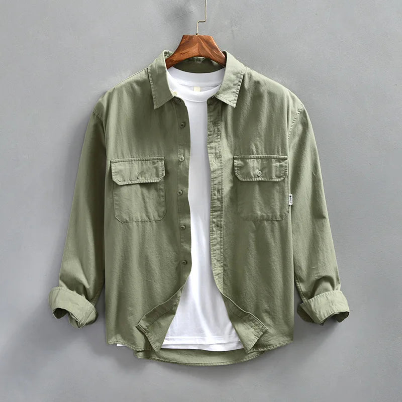 Men’s Casual Utility Button Shirt