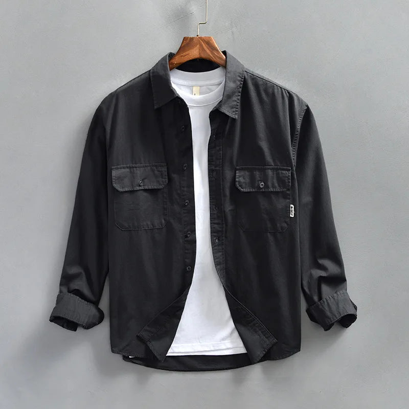 Men’s Casual Utility Button Shirt