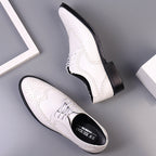 Men's Wingtip Brogue Lace-Up Shoes