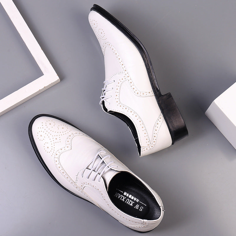 Men's Wingtip Brogue Lace-Up Shoes