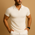 Men’s Slim Fit Ribbed Polo