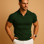 Men’s Slim Fit Ribbed Polo