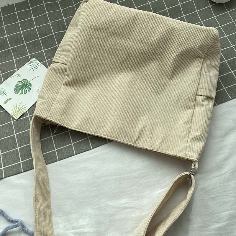 Women’s Large Capacity Corduroy Shoulder Bag