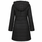 Women's Long Quilted Hooded Winter Coat