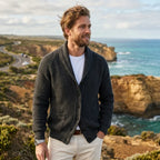 Men’s Shawl Collar Button Cardigan