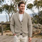 Men’s Shawl Collar Button Cardigan
