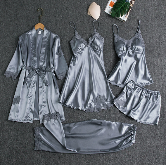 Women’s Satin Lace Pajama Set