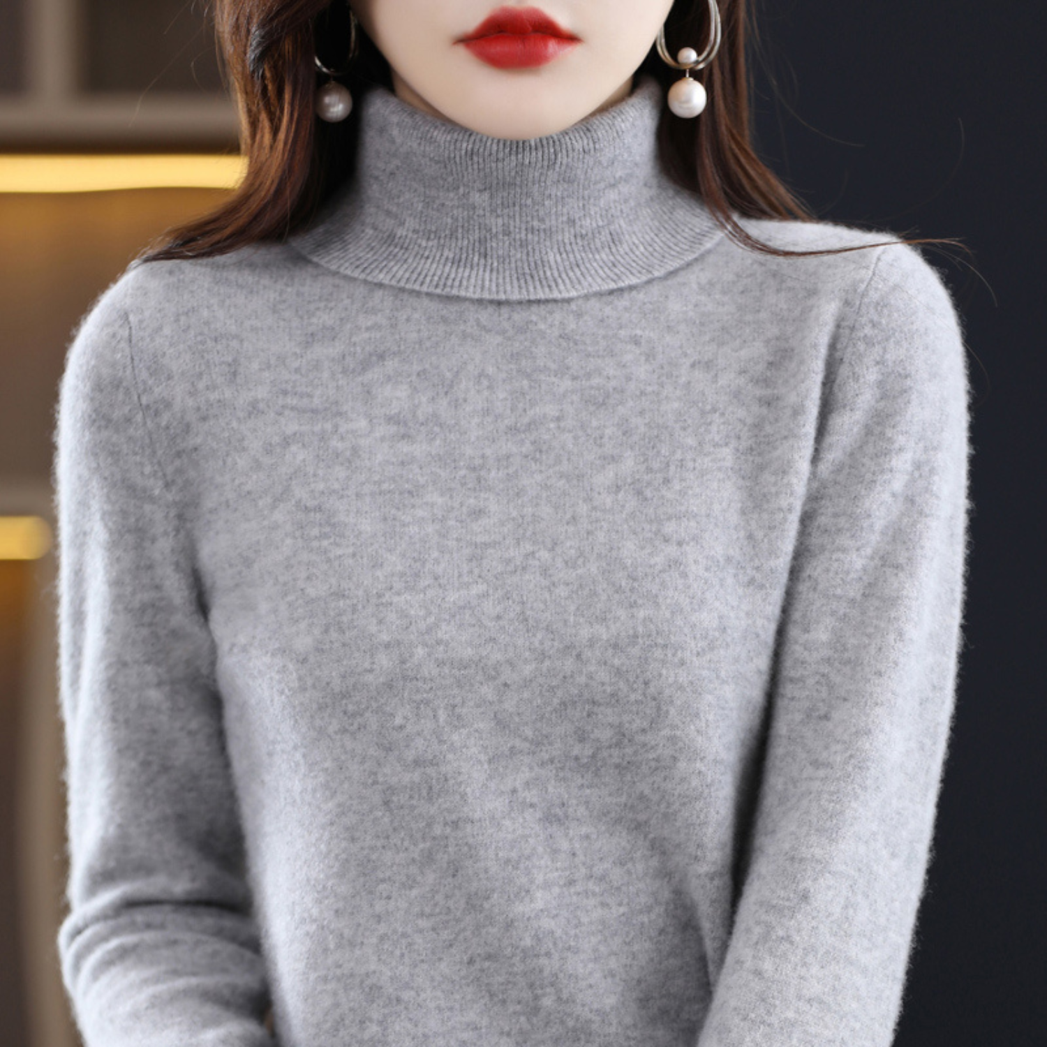 Women’s Knit Turtleneck Sweater
