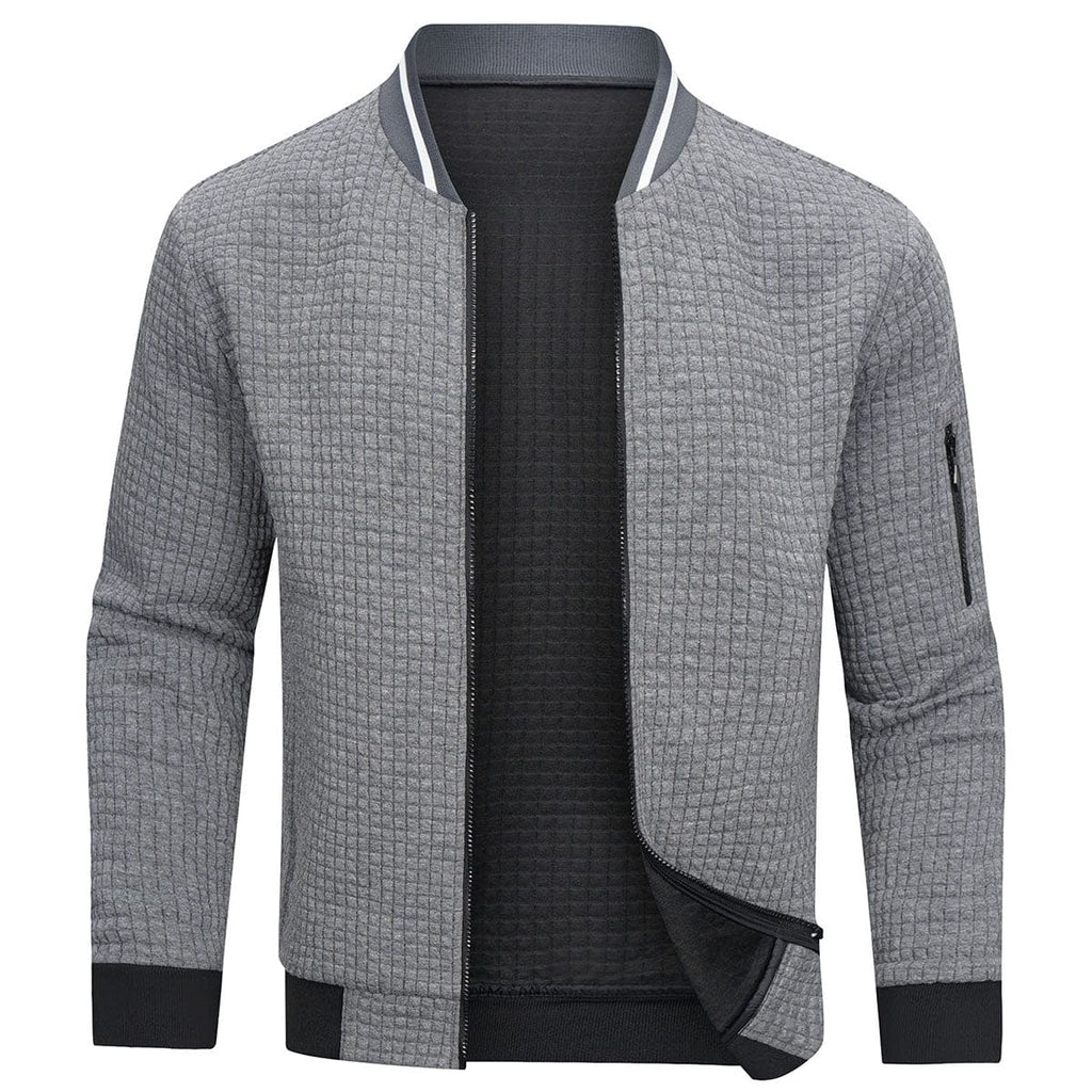 Men’s Textured Bomber Jacket