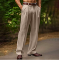 Men’s Pleated Relaxed Tailored Trousers