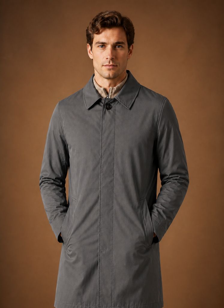 Men’s Longline Collared Jacket