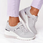 Women’s Thick-Sole Lace-Up Sneakers