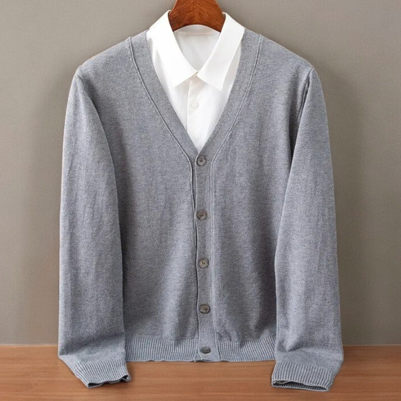 Men’s V-Neck Button Cardigan