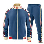 Men's Athletic Zip Up Tracksuit Set