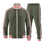 Men's Athletic Zip Up Tracksuit Set