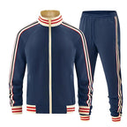 Men's Athletic Zip Up Tracksuit Set