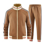 Men's Athletic Zip Up Tracksuit Set